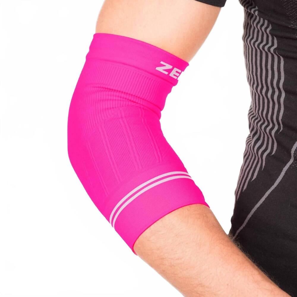 NEW ZENSAH elbow compression sleeve in neon pink